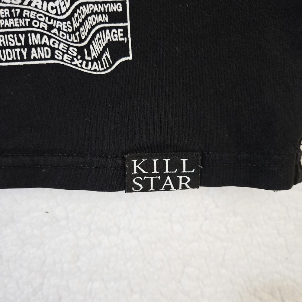 Killstar Anti People Person Short Sleeve‎ Shirt Black Top Women's Size M - Picture 3 of 8